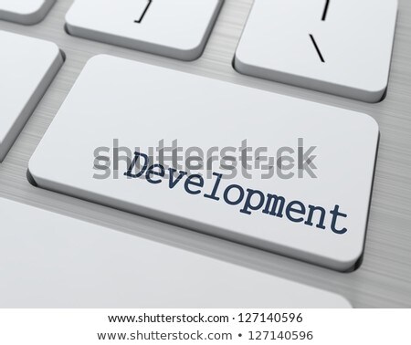 Development Concept Button On Modern Computer Keyboard With Word Block On It Foto d'archivio © Tashatuvango