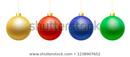Stockfoto: Christmas Bauble Background Seasonal Winter Decoration Vector