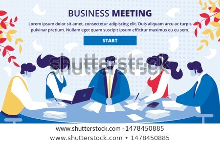 Foto stock: Conducting Negotiations With Business Partner