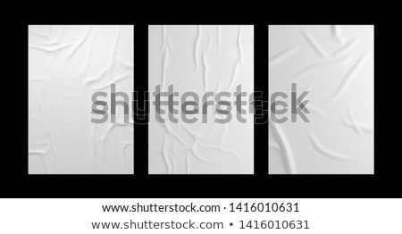 Stok fotoğraf: White Poster On A Wall