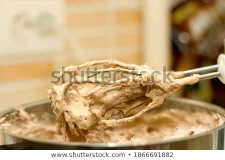 Stock fotó: Chocolate Cream In Bowl At Confectionery Shop