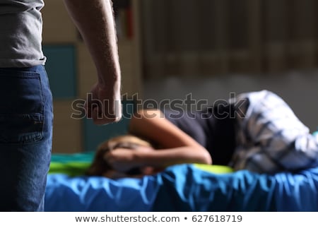 Stockfoto: Violent Father Hit The Teenager Of The Family