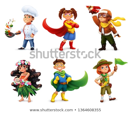 Zdjęcia stock: Little 3d Cartoon Cook Chef On A White Background