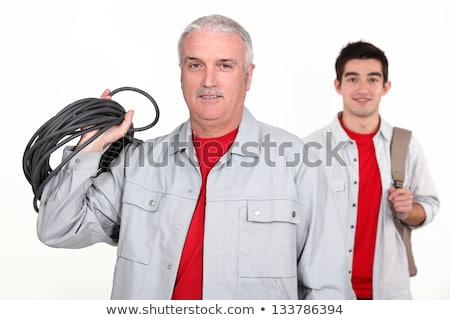 Stock photo: Experienced Tradesman Training His New Apprentice