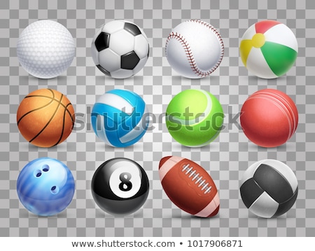 Stockfoto: Sport Basketball And Baseball Balls Big Set