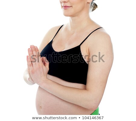 Сток-фото: Pregnant Female Welcoming You