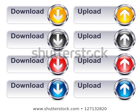 Zdjęcia stock: Upload Download Files - Internet Button Gel Icon