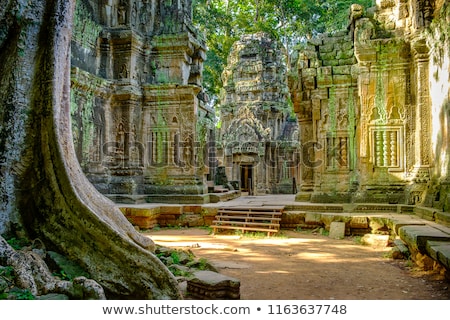 Stockfoto: Ancient Khmer Architecture Ta Prohm Temple