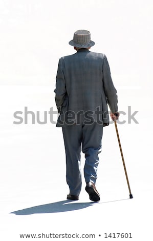 Foto stock: Retired Man Walking Away