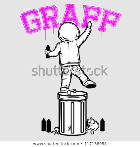 Stock photo: Graff Spray Can