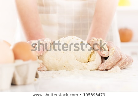 Stock photo: Unrecognizable Woman Preparing Dough