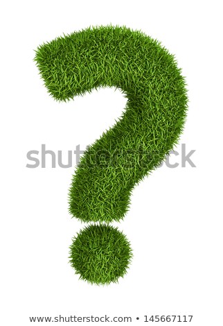 Question Sign From Grass Foto stock © iunewind