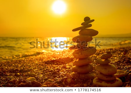 Сток-фото: Balancing Rocks Tower For Zen Meditation In Nature