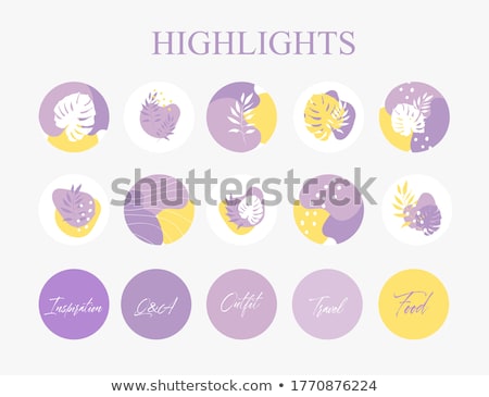 Stock photo: Shopping Sign Violet Vector Button Icon Design Set