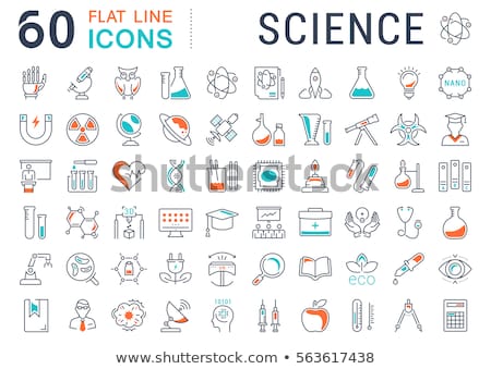 Stock fotó: Science Vector Icon Set