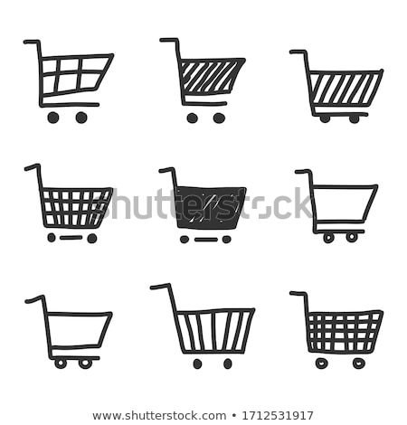 Stock fotó: Doodle Shopping Cart Icon