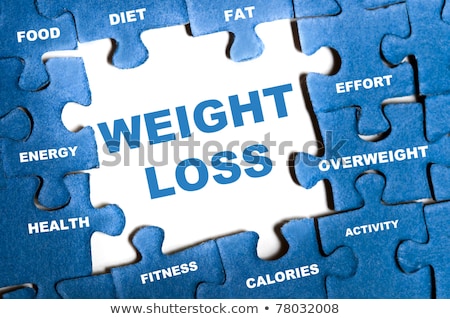 Stock foto: Puzzle With Word Weight Loss