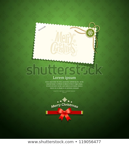 Green Background With Snowflakes Eps 10 Foto stock © Sarunyu_foto