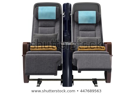 Stock foto: Row Of Airplane Seats In The Cabin 3d Rendering