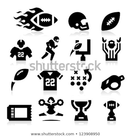 Foto stock: American Football Referee Icon