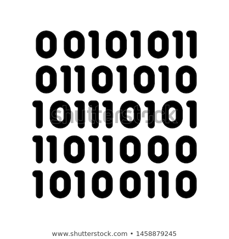 Stockfoto: Streaming Binary Code Matrix Vector Thin Line Icon