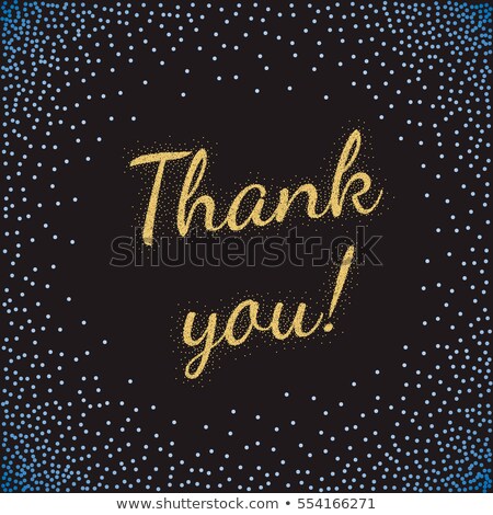 Foto stock: Thank You Round Poster - Modern Colorful Retro Style Banner