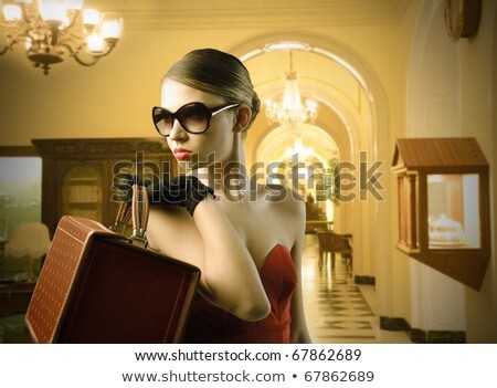 [[stock_photo]]: Beautiful Blond Woman In A Luxury Interior