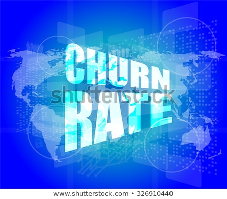 Business Concept Words Churn Rate On Digital Screen Stockfoto © fotoscool