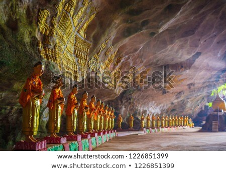 Zdjęcia stock: Buddhist Pagoda At Sadan Sin Min Cave Hpa An Myanmar Burma
