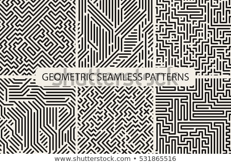 Monochrome Geometrical Patterns Background Texture Set Vector [[stock_photo]] © ExpressVectors