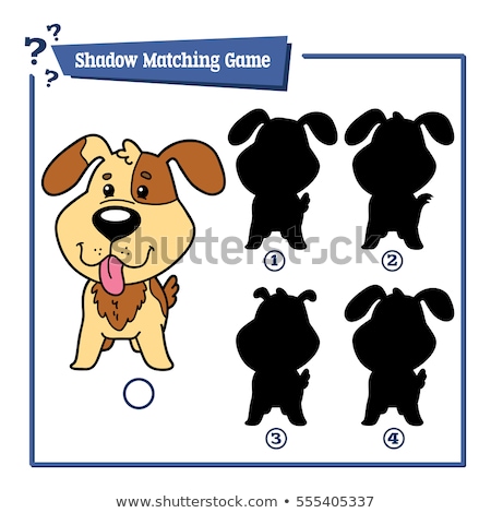 [[stock_photo]]: Find The Correct Shadow Educational Matching Game For Children Cartoon Vector