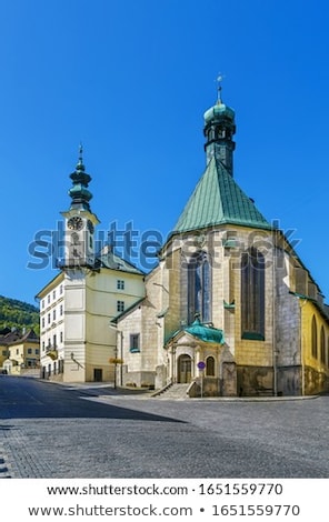 Church Of St Catherine Banska Stiavnica Slovakia Foto stock © Borisb17