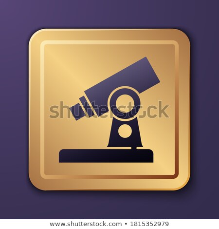 Stockfoto: Microscope Purple Vector Icon Button