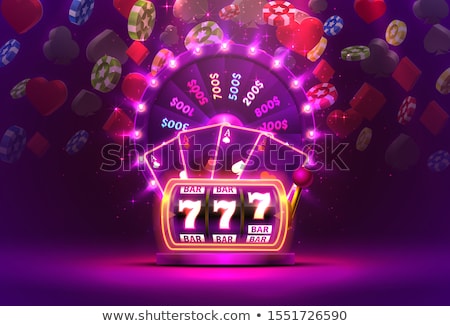 Stockfoto: Wheel Of Fortune And Colorful Slot Machine Vector