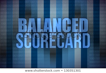 Сток-фото: Words Balanced Scorecard On Digital Screen Business Concept