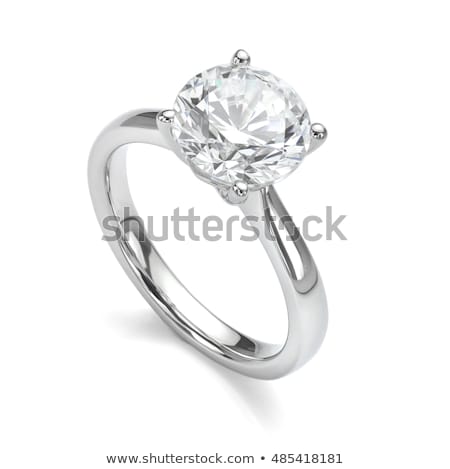 Stock fotó: Single Diamond Ring