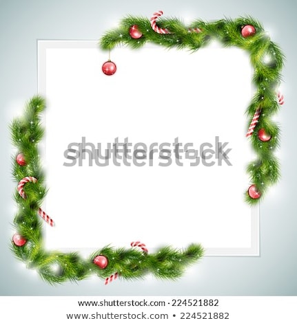 Blank Sheet Of Paper With Christmas Attributes Сток-фото © TarikVision