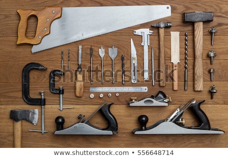 Stock photo: Old Tool File Rasp With Wooden Handle