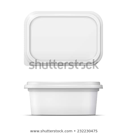 Stockfoto: Big White Food Plastic Container