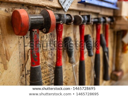 Stock photo: Worksurface Hammer