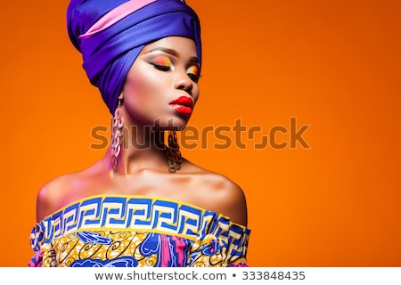 Foto stock: Inda · mulher · africana