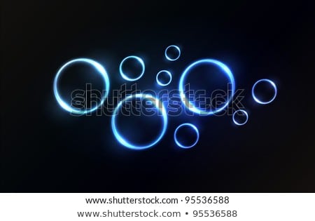 Nice Colorful Glowing Circle Abstract Vector Background Foto stock © X-etra