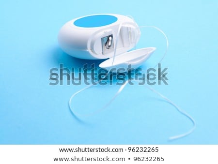 Stock photo: Dental Flossing Detail