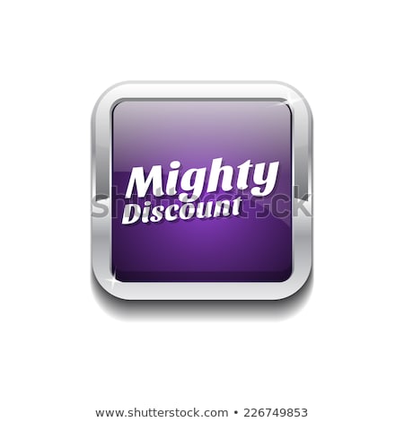 ストックフォト: Mighty Discount Purple Vector Icon Button