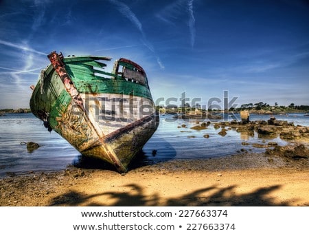Zdjęcia stock: Old Boat Wreck