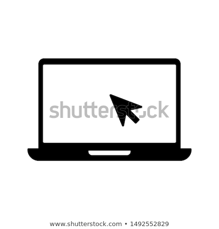 Foto stock: Abstract Icon On Internet Button Isolated On White