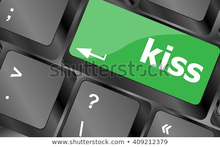 Key With The Word Kiss On It On A Computer Keyboard Stockfoto © fotoscool