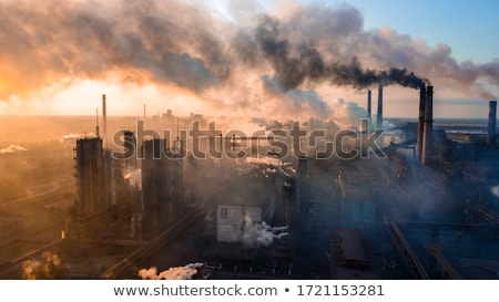 Сток-фото: Cityscape With Smoke