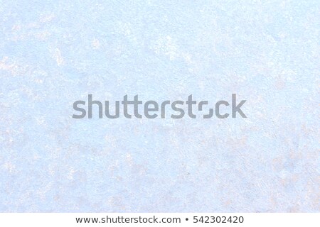 Stock foto: Ice Patterns And Sun On Winter Glass