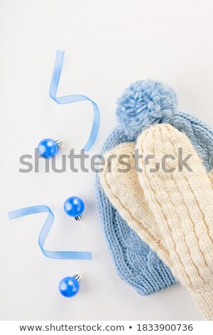 Stock photo: Blue Knitted Hat